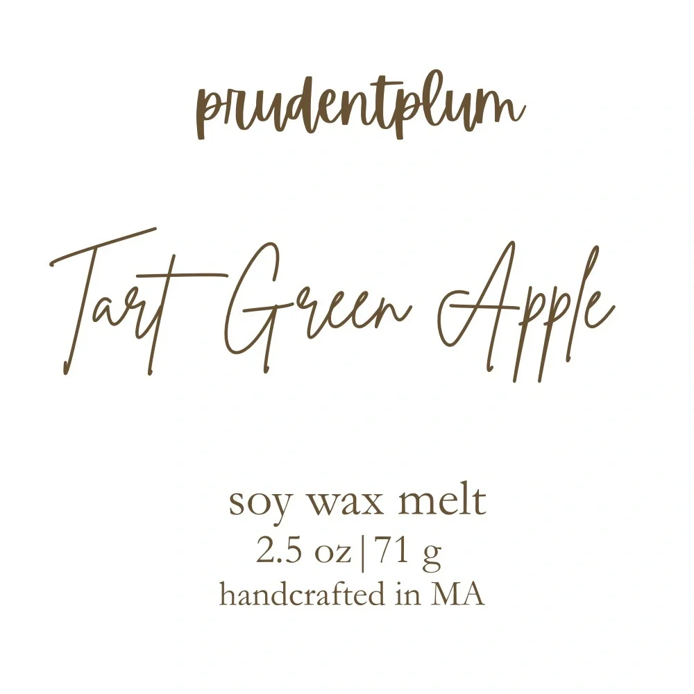 Tart Green Apple Soy Wax Melt 2.5 oz | Melts For Wax Warmer Clamshell